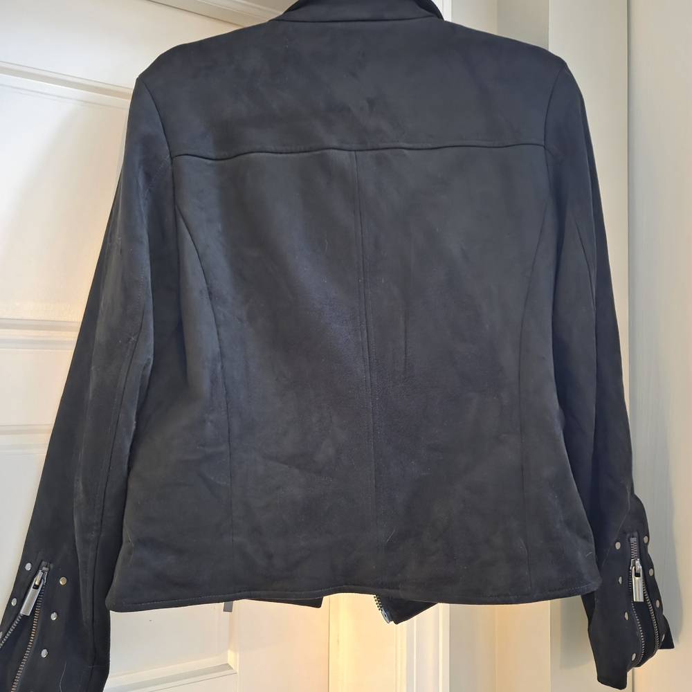 Kut from the Kloth Black Faux Suede Jacket - Picture 4 of 11